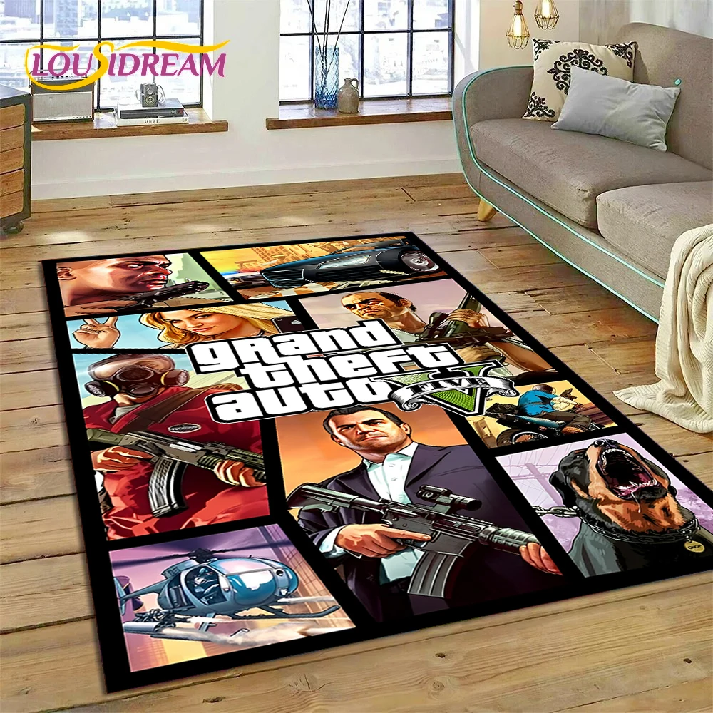 Gaming Console Gta - Tapis de jeu 3D GTA Grand