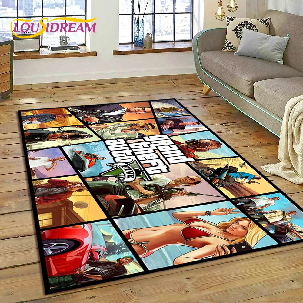 Gaming Console Gta - Tapis de jeu 3D GTA Grand