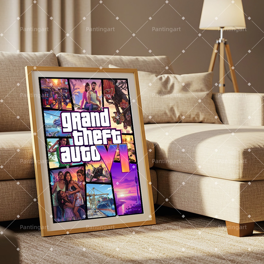 Affiches sur toile GTA Hot G-G - Gaming Console Gta avis et prix